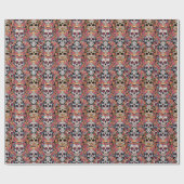 Dag van de Doden of Halloween Sugar Skulls Cadeaupapier (Vlak)