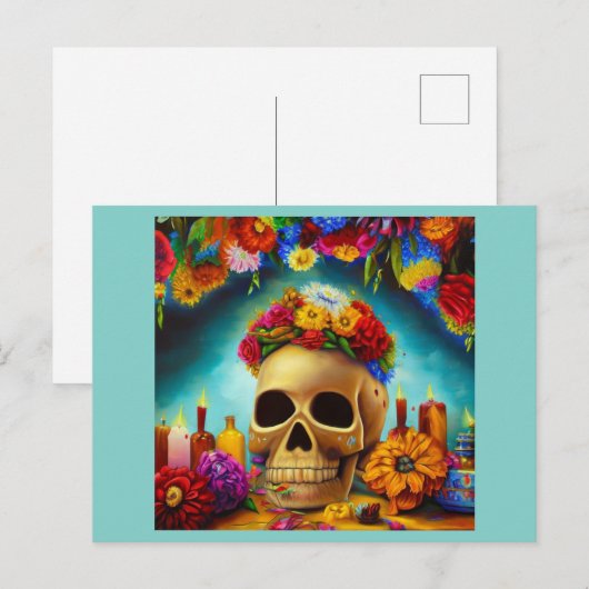 Dag van de Doden Ofendra 6 Feestdagenkaart (Voorkant / Achterkant)
