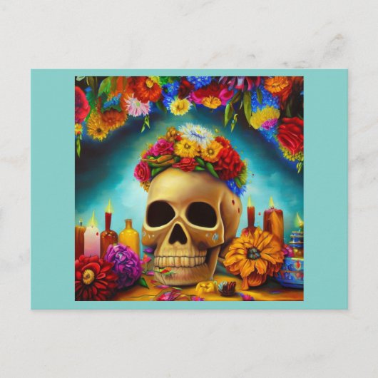 Dag van de Doden Ofendra 6 Feestdagenkaart (Voorkant)