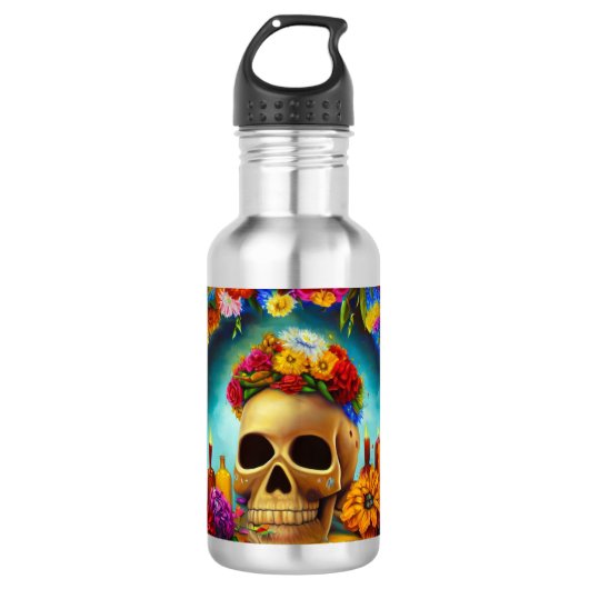 Dag van de Doden Ofendra 6 Waterfles (Voorkant)