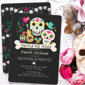 Dag van de Doden Roept alle Zielen Sweet Sixteen Kaart