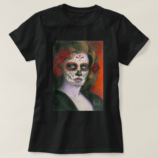 Dag van de Doden - Rozen T-shirt (Design voorkant)