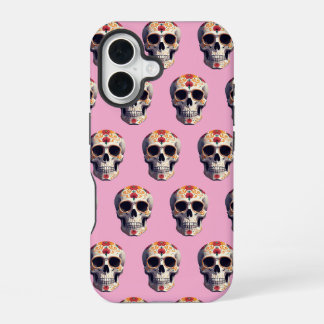 Dag van de Doden Schedel 2 iPhone 16 Hoesje