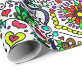 Dag Van De Doden Snoep Skull Inpakpapier (Rol Hoek)