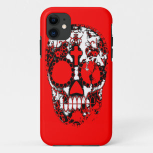 Dag van de Doden Suiker Schedel Grunge Ontwerp iPhone 11 Hoesje