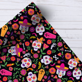 Dag Van De Doden Suiker Schedel Patroon Cadeaupapier