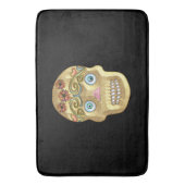 Dag van de Doden Suiker Skull (Blond) Badmat (Voorkant Verticaal)