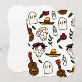 dag van de doden tekening kaart (Voorkant / Achterkant)