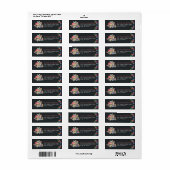 Dag van de Doden Thema Retouradreslabel Etiket (Full Sheet)