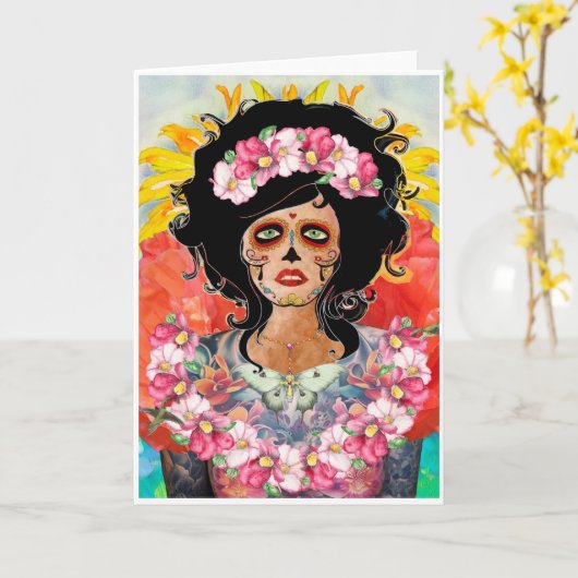 DAG VAN DE DODEN - TRISTAN BERLUND KAART (Gele Bloem)