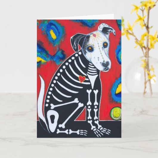 Dag van de Dog Kaart (Gele Bloem)