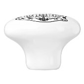 DAG VAN DE DOOD 1 KERAMISCHE KNOP (Zijkant)