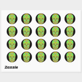 Dag van de dood 1 ronde sticker (Vel)