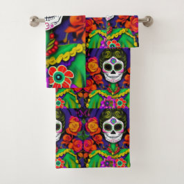 Dag van de dood bad handdoek