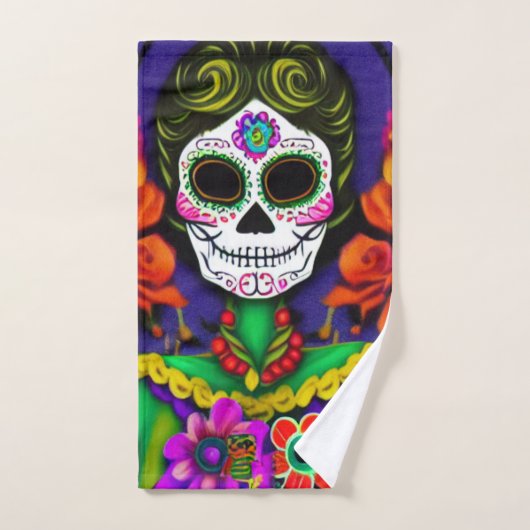 Dag van de dood bad handdoek (Handdoek)