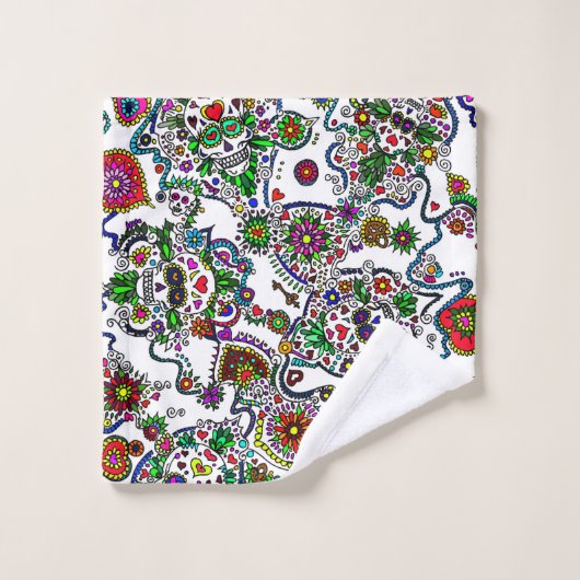 Dag van de dood bad handdoek (Wasdoekje)
