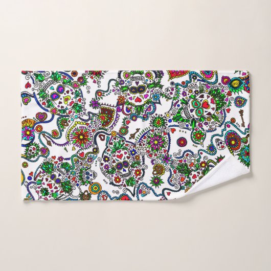 Dag van de dood bad handdoek (Handdoek)