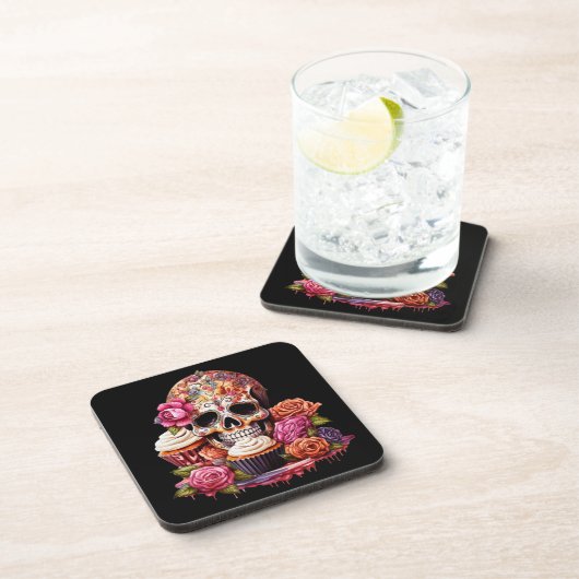 Dag van de dood bier onderzetter (Rechterzijde)