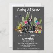 Dag van de Dood-Birthday Waterverf Fiesta Kaart (Voorkant)