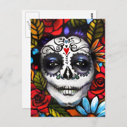 Dag van de dood briefkaart (Voorkant / Achterkant)