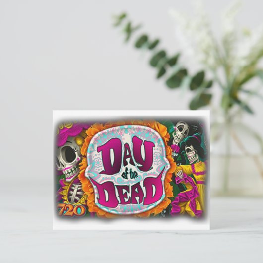 Dag van de dood briefkaart (Staand voorkant)