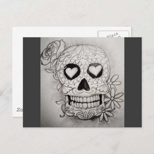 Dag van de dood briefkaart (Voorkant / Achterkant)