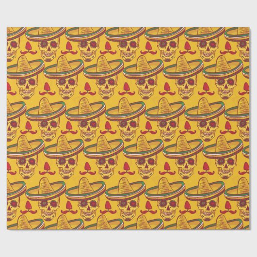 Dag van de dood cadeaupapier (Vlak)