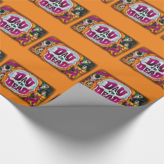 Dag van de dood cadeaupapier (Hoek)