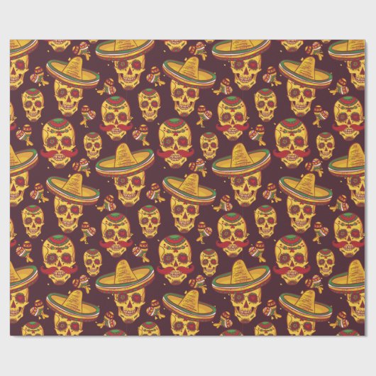 Dag van de dood cadeaupapier (Vlak)