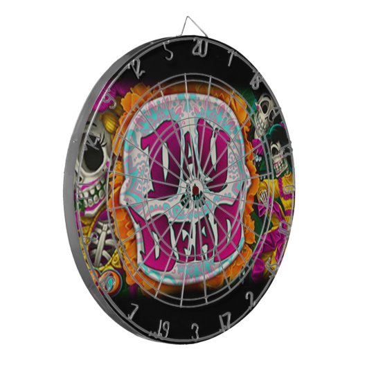 Dag van de dood dartbord (Voorkant Links)