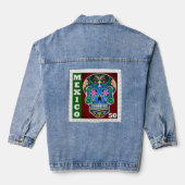 Dag van de dood denim jacket (Achterkant)
