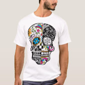 Dag van de dood - Día de Los Muertos - Suikersched T-shirt (Voorkant)