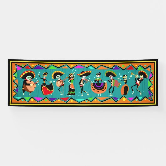 Dag van de dood - Dia De Muertos Banner (Horizontaal)