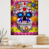 Dag van de dood - Doodmasker Poster (Keuken)