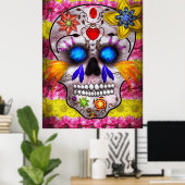 Dag van de dood - Doodmasker Poster (Thuiskantoor)