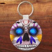 Dag van de dood - Doodmasker Sleutelhanger (Voorkant)