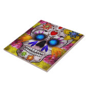 Dag van de dood - Doodmasker Tegeltje (Zijkant)