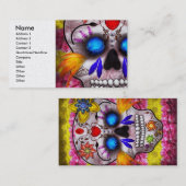 Dag van de dood - Doodmasker Visitekaartje (Voorkant / Achterkant)