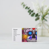 Dag van de dood - Doodmasker Visitekaartje (Staand voorkant)