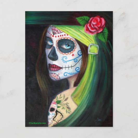 Dag van de dood door Lori Karels Briefkaart (Voorkant)