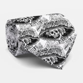 Dag van de Dood Elegantie - La Calavera Catrina Stropdas (Opgerold)