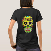 Dag van de Dood Gele Suikerschedel T-shirt (Achterkant)