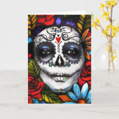 Dag van de Dood-groet Kaart (Gele Bloem)