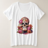 Dag van de dood grote maat t-shirt (Design voorkant)