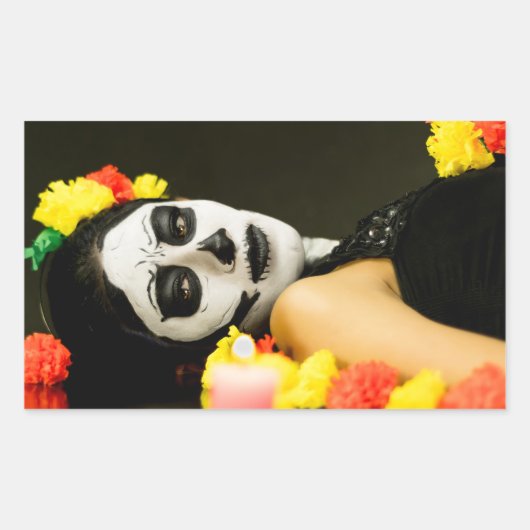 DAG VAN DE DOOD/HALLOWINGE RECTANGELSticker Rechthoekige Sticker (Voorkant)