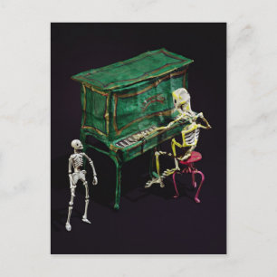 Dag van de dood is muzikant briefkaart