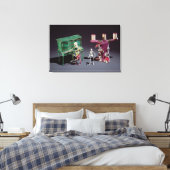 Dag van de dood is muzikant canvas afdruk (Insitu (Slaapkamer))