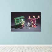 Dag van de dood is muzikant canvas afdruk (Insitu (Houten vloer))