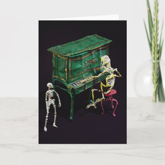 Dag van de dood is muzikant kaart (Voorkant)