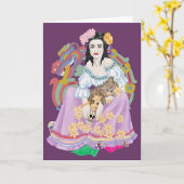 Dag van de dood kaart (Gele Bloem)